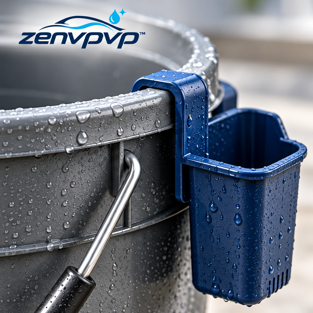 zenvpvp™ 5-Gallon Car Wash Bucket Kit — Dirt Separator, Lid & Tool Caddy