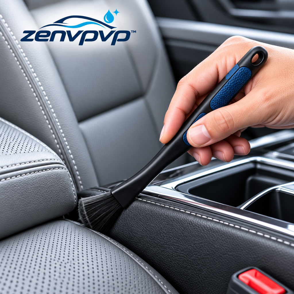 zenvpvp™ Seat Crevice & Console Cleaning Kit — 8-Piece Narrow-Gap Detailing Set