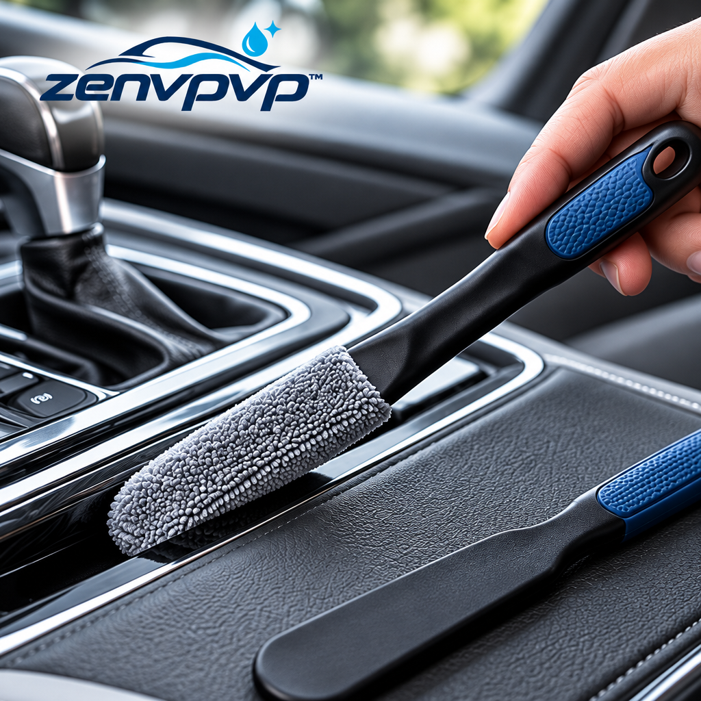 zenvpvp™ Seat Crevice & Console Cleaning Kit — 8-Piece Narrow-Gap Detailing Set