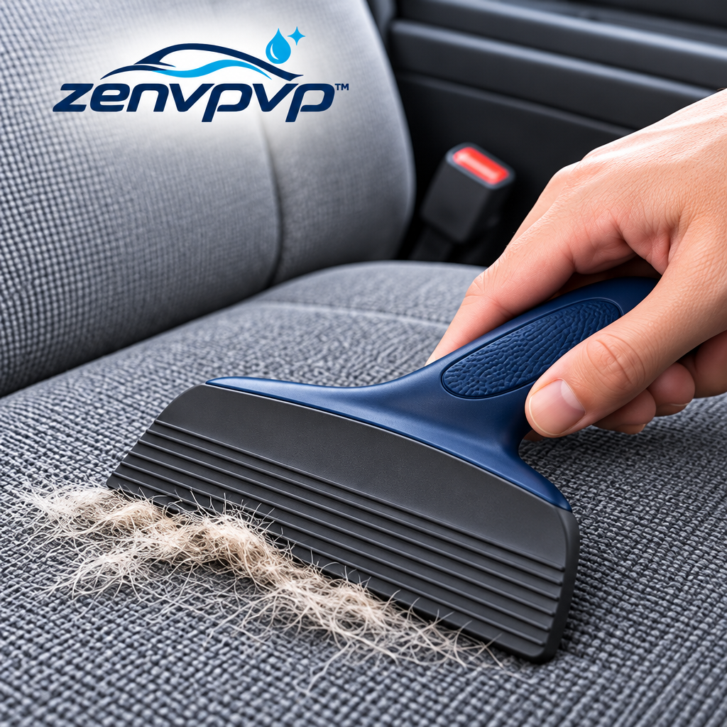 zenvpvp™ Manual Pet Hair Removal Kit — 5-Piece Car Seat & Carpet Cleaning Set