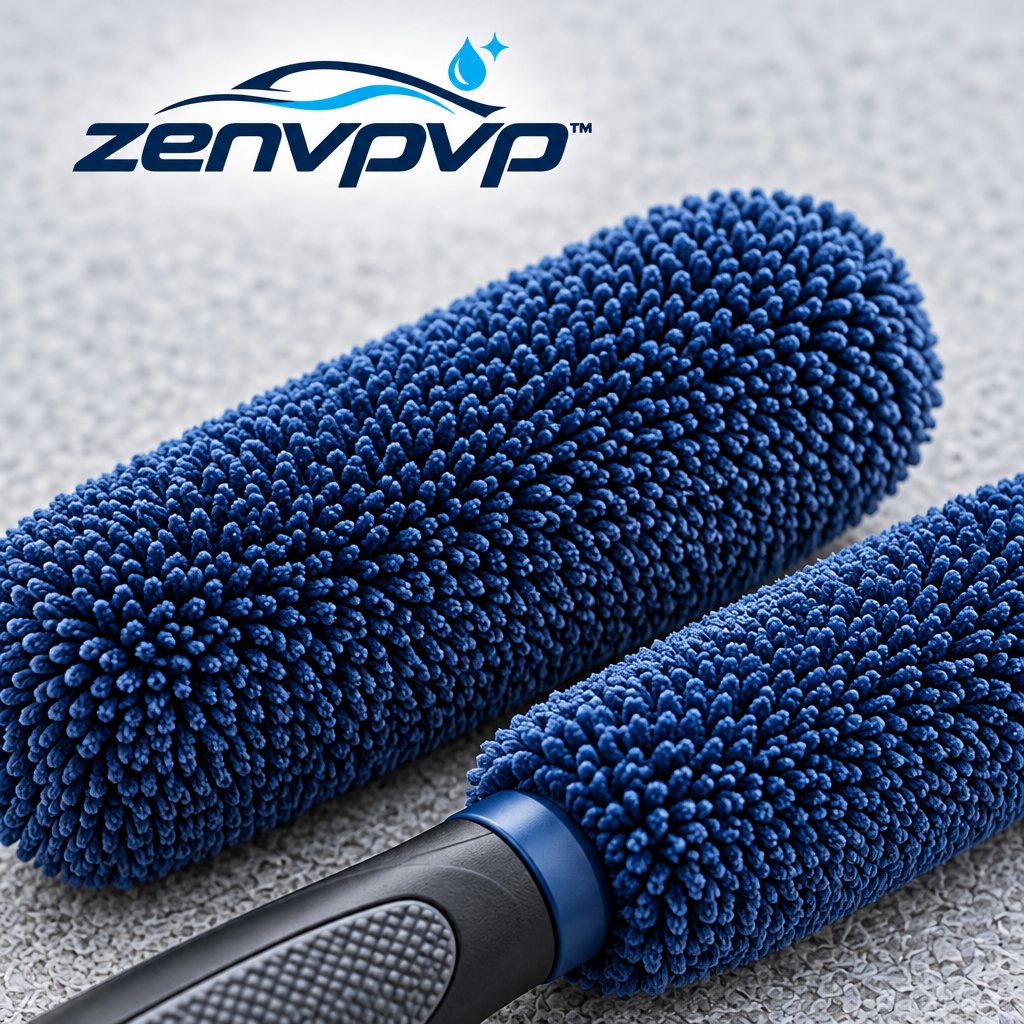 zenvpvp™ Wheel Barrel Cleaning Brush Kit — 5-Piece Microfiber Rim Detailing Set