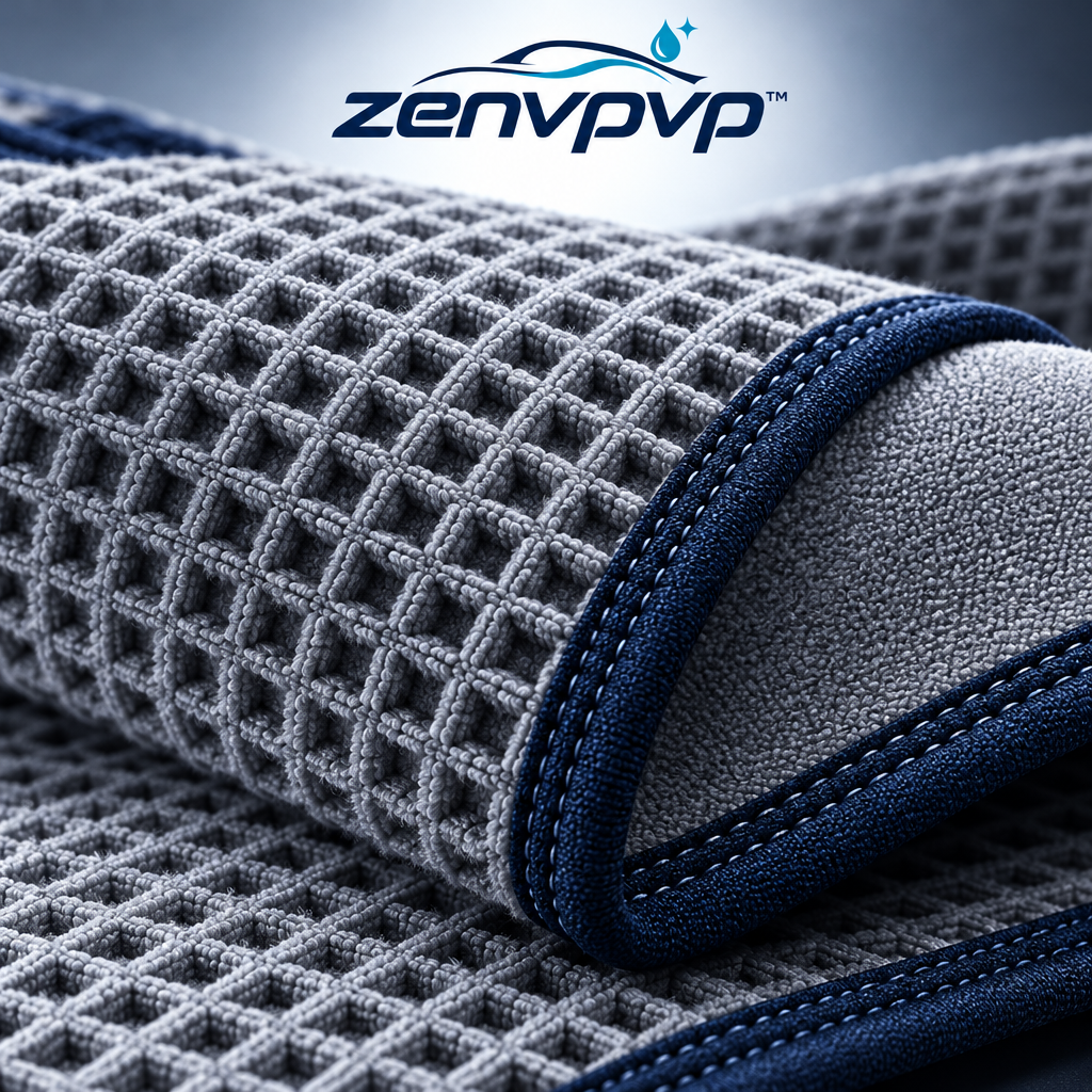 zenvpvp™ Waffle-Weave Glass Cleaning Towel Kit — 9-Piece Window & Mirror Set