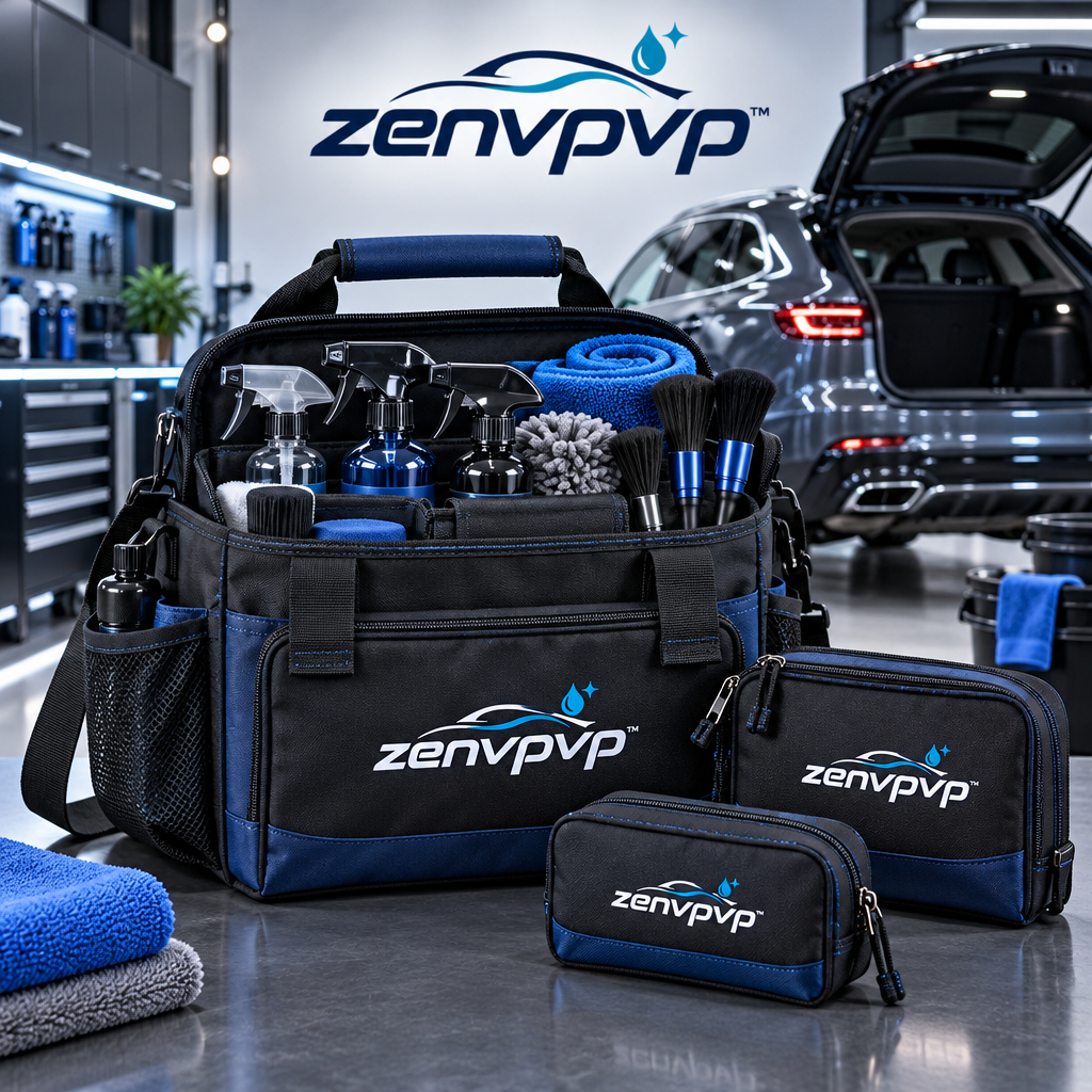 zenvpvp™ Car Detailing Tool Organizer Bag — 6-Piece Portable Storage Set