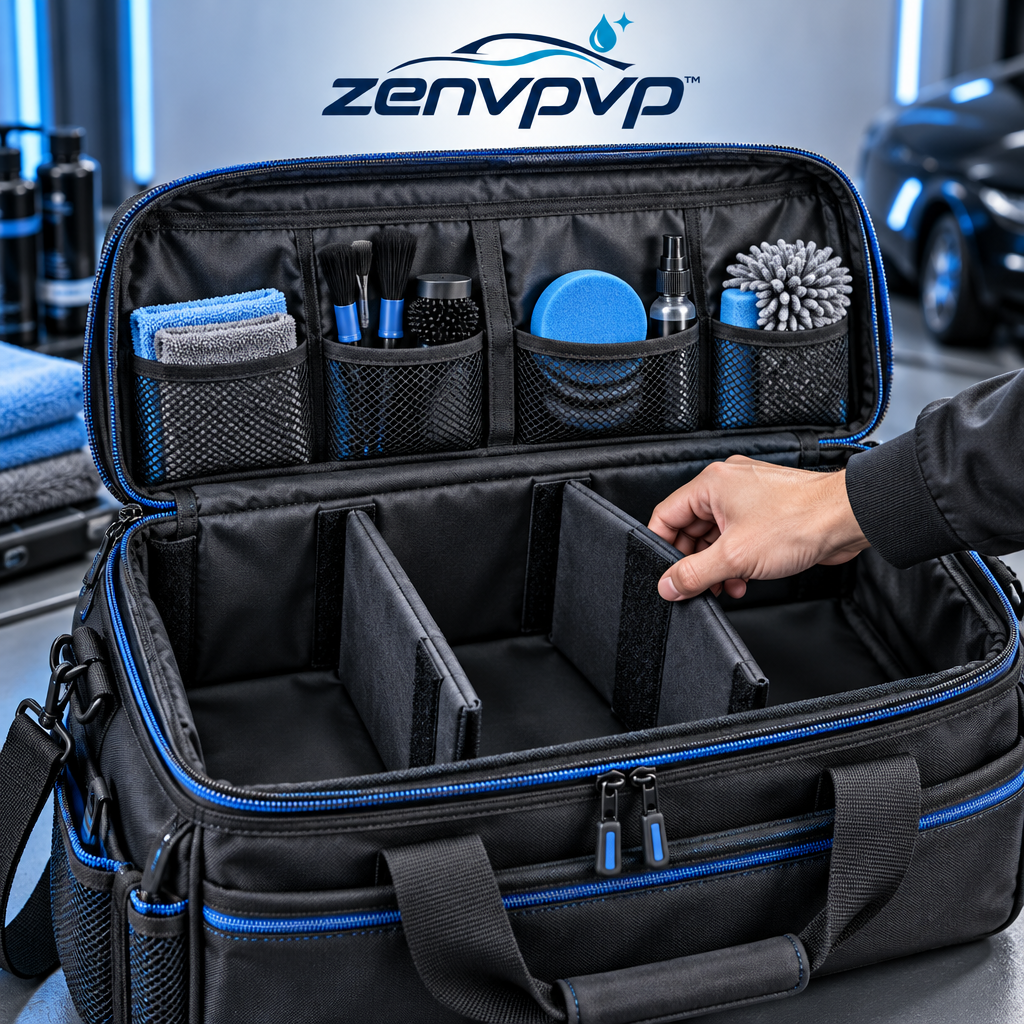 zenvpvp™ Car Detailing Tool Organizer Bag — 6-Piece Portable Storage Set