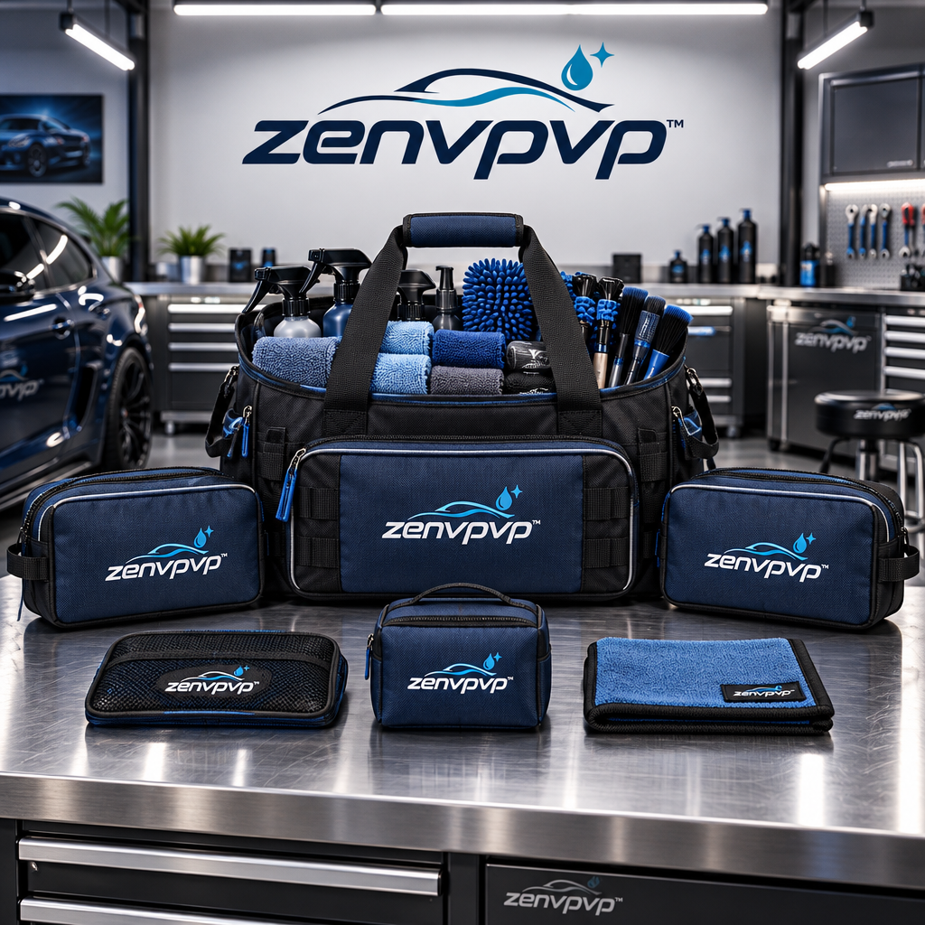 zenvpvp™ Car Detailing Tool Organizer Bag — 6-Piece Portable Storage Set